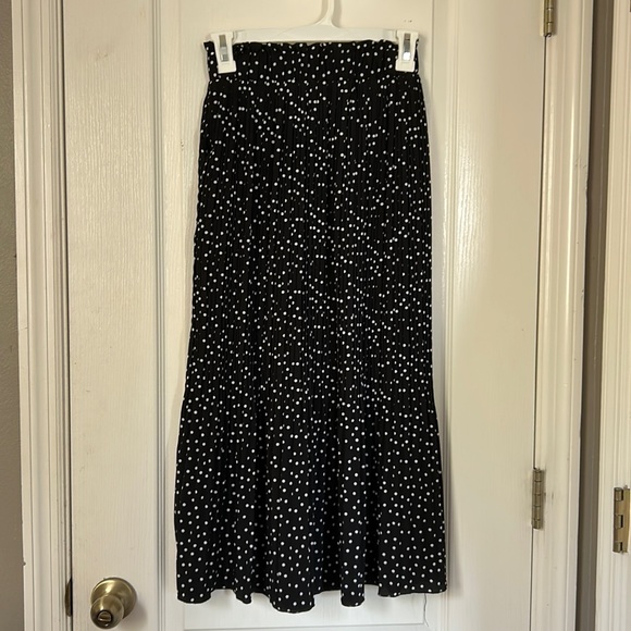 Amazon Skirts Amazon Black And White Polka Dot Maxi Skirt Poshmark